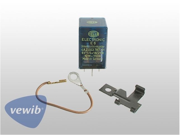 Warnblinkschalter Blinker Relais RelayBlink / Warnblinkrelais, 6 Volt, vollelektronisch, VEWIB Käfer Bus